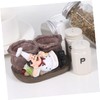 WOONEKY 1pc European Style Resin Chef Figurine Toothpick Holder Cute