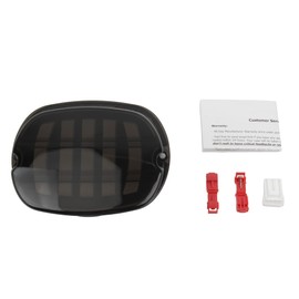 PowerMotor Smoked Black LED Rear Tail Light,Motorcycle Strobing Brake Driving Taillights For Dyna Road King Electra Glide Street Bob Touring Davidson Parts(Type B Five Line)