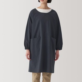 Muji 84376177 Easy to Put on and Take Off Kappo Gi Dark Gray One Size Fits All