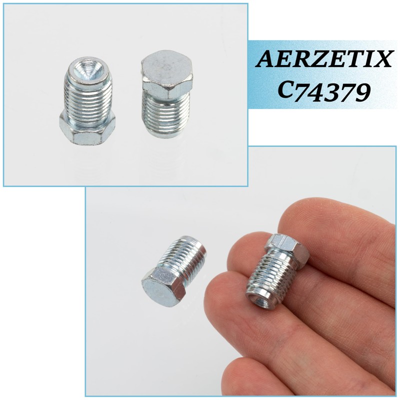 AERZETIX - C74379 - Set of 2 Outer Caps M10x1