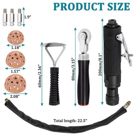 DXphita Tire Repair Set Polish Patch Tools 2500rpm Low Speed Air Tire Buffer Grinder Buffing Wheel 55mm,42mm,38mm with Tire Patch Roller Tire Inner Liner Scraper