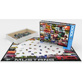 EuroGraphics Ford Mustang Vintage Ads Jigsaw Puzzle (1000 Piece) (6000-0748) , Blue