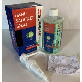 SUPPLYAID 80% Alcohol Hand Sanitizer Gel with Aloe - 16 Oz