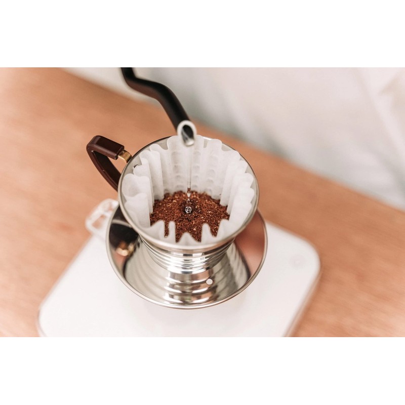 Kalita Wave Series KWF-155#22213 Coffee Filters, White, For 1-2 People,