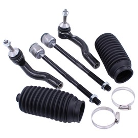 ApplianPar Front Inner and Outer Tie Rod Ends with Boots for Ford Crown Victoria Lincoln Town Car Mercury Grand Marquis 2003-2011