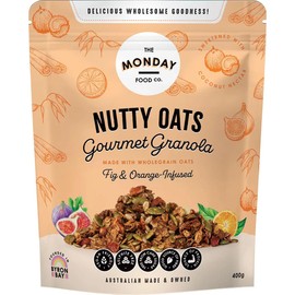 The Monday Food Co. Nutty Oats Gourmet Granola Fig & Orange-Infused 400g