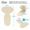 Loveril Heel Supporter, Prevents Scrubbing, Double Sided Tape Gel Cushion,