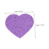SAFIGLE 5pcs Heart Shaped Facial Sponges: Soft Makeup Remover Pads