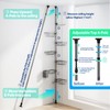Corner Shower Caddy Organizer Tension Pole, Adjustable 6 Shower Shelves