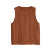 KIRUNDO Beach Vacation Clothes for Women Spring Summer Crochet Sweater