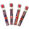 HENBRANDT 16 Union Jack Pencils with Eraser Souvenir Collectable