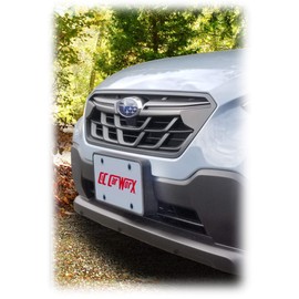 C&C Car Worx CT-21-FP-C Front+Rear License Plate Frame Bracket Mounts Compatible with All Models of 2021, 2022, 2023 Subaru Crosstrek Including Crosstrek Hybrid Model at a Special Bundled Discount