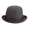 Scala Men's Wool Felt Derby Hat, Charcoal, Medium