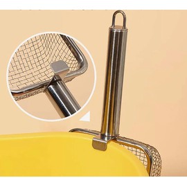 PlushPlumage Stainless Steel Cat Litter Scoop,Durable Mesh Pet Waste Scooper for Cats, Dogs, Rabbits, Hamsters & Reptiles – Ergonomic Handle, Easy to Clean, Saves Litter (silver)