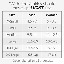 ARYSE IFAST – Tobillera estabilizadora – Soporte de tobillo superior para hombres y mujeres. Baloncesto, béisbol, correr, fútbol, voleibol y más - (grande, negro, par)