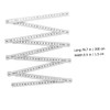 Operitacx 2 Pcs Plastic Folding Ruler Locking Accurate Wet Environment