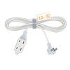 Haultop 12 Ft 3 Outlet Extension Cords, Clear Extension Cord