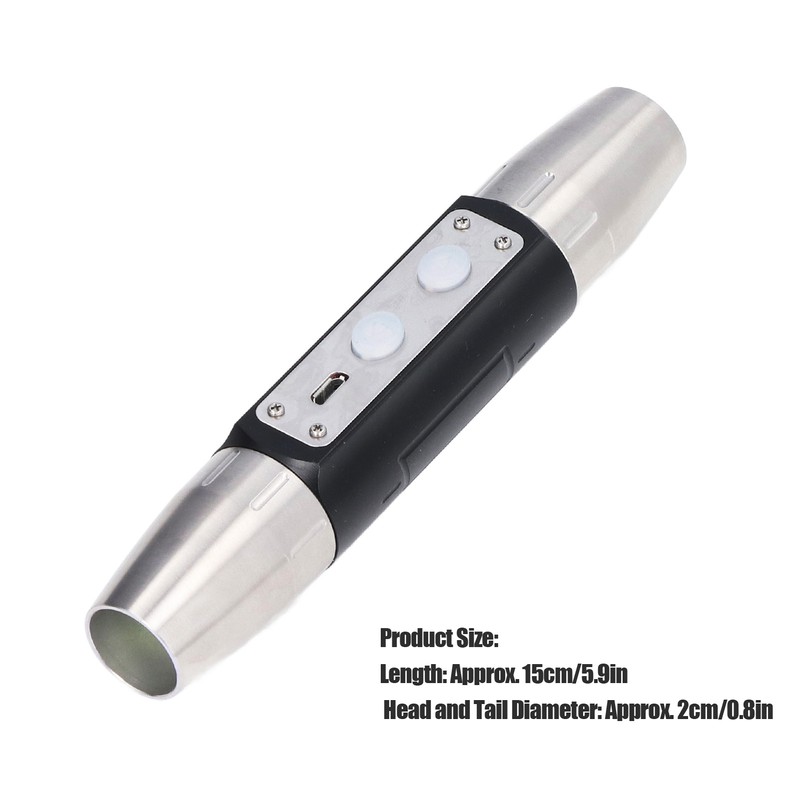 Identification Flashlight Super Bright USB Rechargeable Quad LEDs Portable Jade