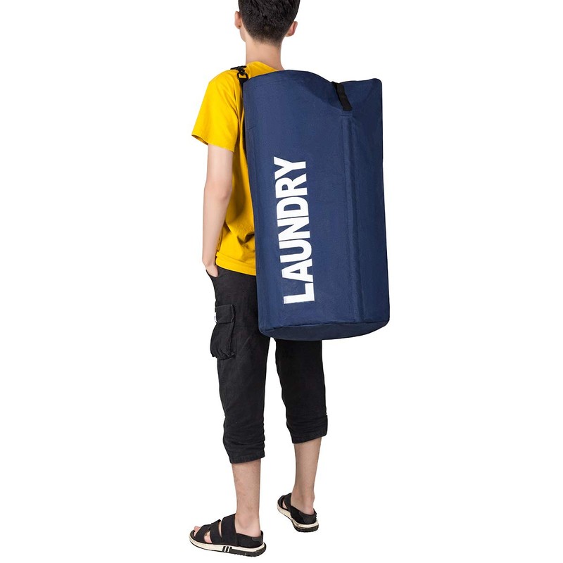Chrislley 106L Extra Large Laundry Hamper Collapsible Laundry Bag Backpack
