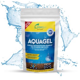 Greenyp Aquagel I Long-Term Water Storage Granules for Plants, Trees and Lawns Against Drought and Drought I 60 g for 40 L Potting Soil or 3 m² I Store 400 Times of Water I Super Absorber