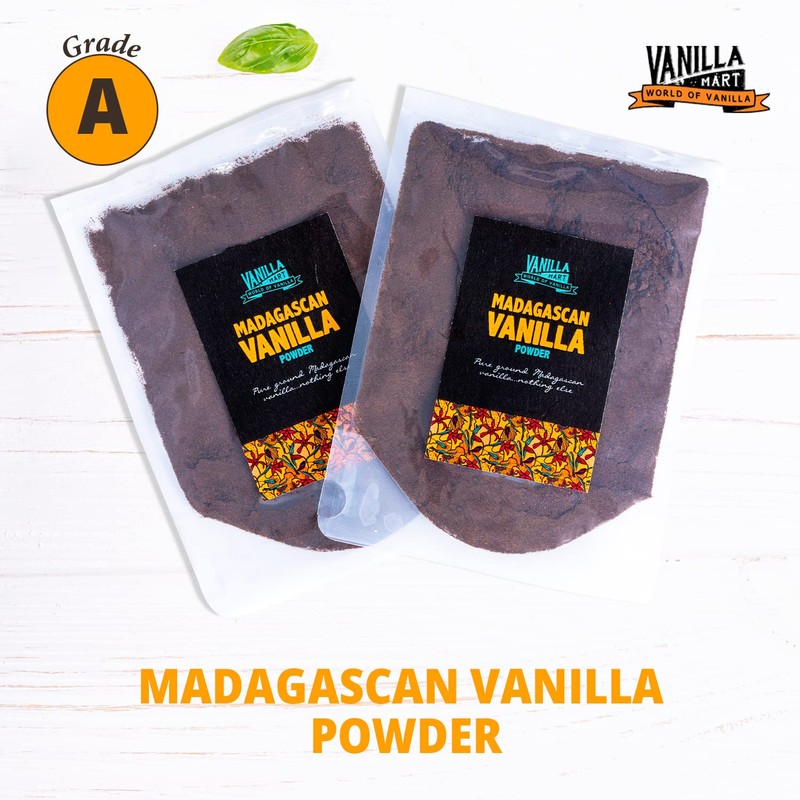 Vanilla Mart Madagascan Vanilla Powder Grade A Alcohol Free Alternative