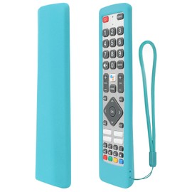 YiBiChin Protective Remote Case ONLY for Sharp Aquos TV Remote Control, SHW/RMC/0133 SHWRMC0133 Remote Cover Shockproof, Anti-Slip - Glow Blue
