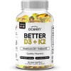 Organics Ocean Better D3 + K2-100% Organic VIT D3 and