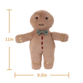 Apricot Lamb Cute Toys Plush Gingerbread Man Stuffed Cartoon Characters Soft Cuddly Perfect for Kids 11.0 Inches