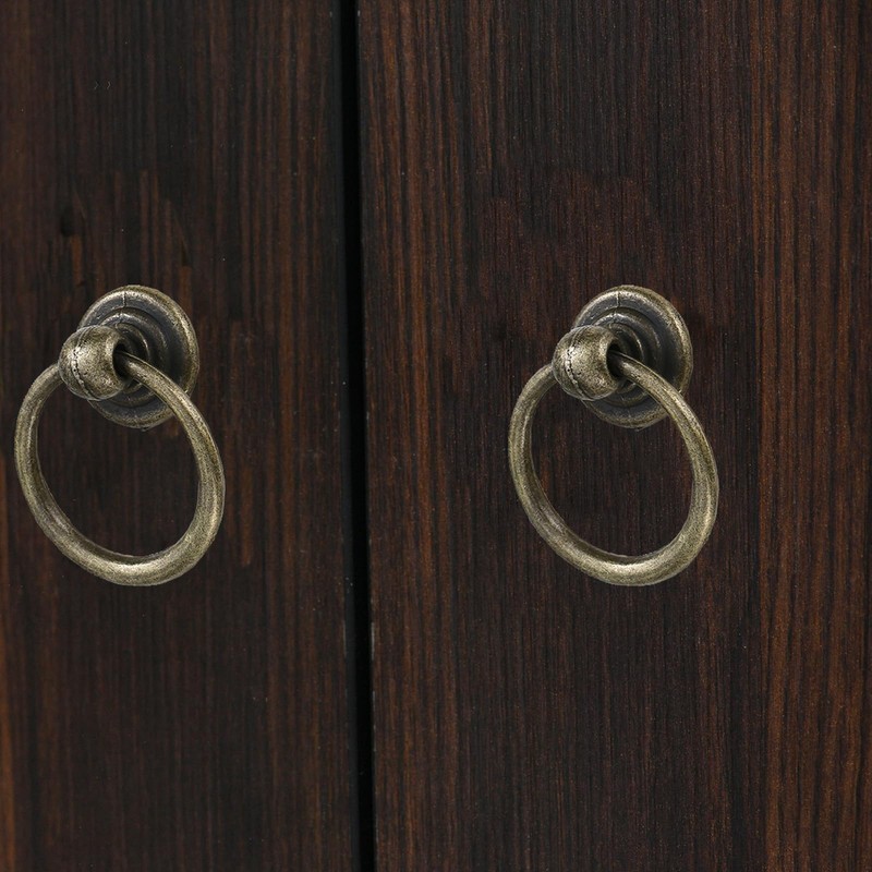 YMAISS 14packs Cabinet Ring Handles Drop Ring Knobs Single Hole