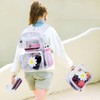 KLFVB 3PC Clear Bookabag for Girls, See Through School Bag