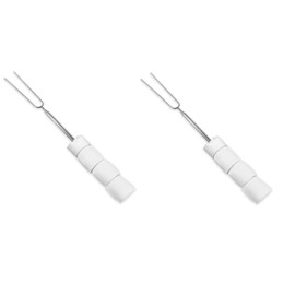 Marshmallow Roasting Sticks (Set of 2) | Reusable| Stainless Steel with Soft Touch Grip