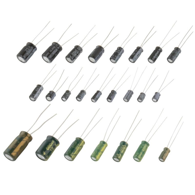 SeKi Electrolytic Capacitor Assortment 105° 630 Pieces - 24 Values