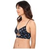 RVCA Women's Crystalized Bralette Bikini Top, Black, X-Small