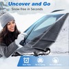 DooGooCoo [Upgraded 7-Layer Car Windshield Snow Cover, [Efficient Winter Protection]