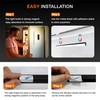 Under Cabinet Lights Remote Control,2 Pack Magnetic Dimmable Closet Lights,USB