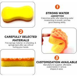 2 in 1 Car Wash Sponge Dual-Sided Cleaning Sponge with Soft Microfiber & Scrubbing Mesh Car Van Cleaning Pad for Exterior & Interior Wash Anti Scratch Technology Windscreen & Bodywork (PACK OF 1)