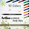 Artline 'Supreme Fine Pen' Fineliner Pens 0.4mm - Bright Vivid