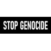 Stop Genocide Sticker Large 9" Anti War Killings Ethnocide Stickers
