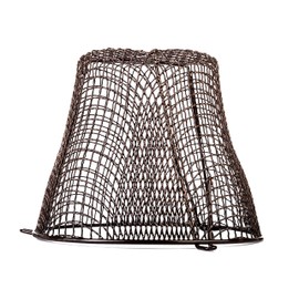 Tower Flue Components CGDK6BR Plastic Coated Circular Boiler Terminal Guard, Brown, 11.5" Dia x 9" D