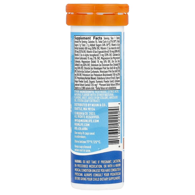 NUUN Nuun Immunity Blueberry Tangerine 10ct Tube, 10 CT