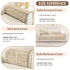 OstepDecor Faux Fur Couch Covers for Sofa, Soft Plush Sofa