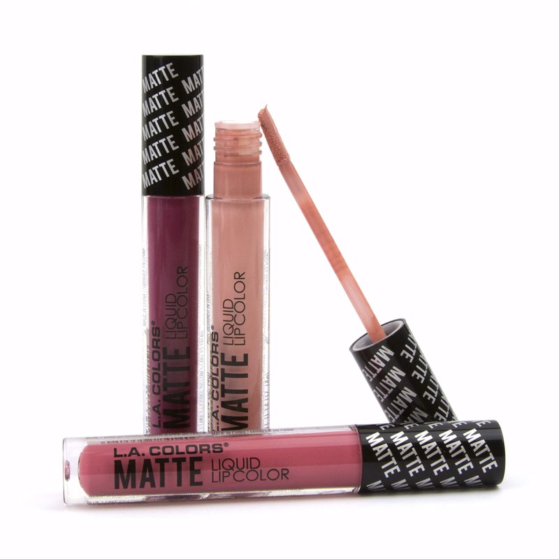 L.A. COLORS Matte Liquid Lip Color, Pampered CLG413