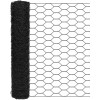 vensovo Garden Poultry Black Chicken Wire, 13.7"x157" Mesh Fence for