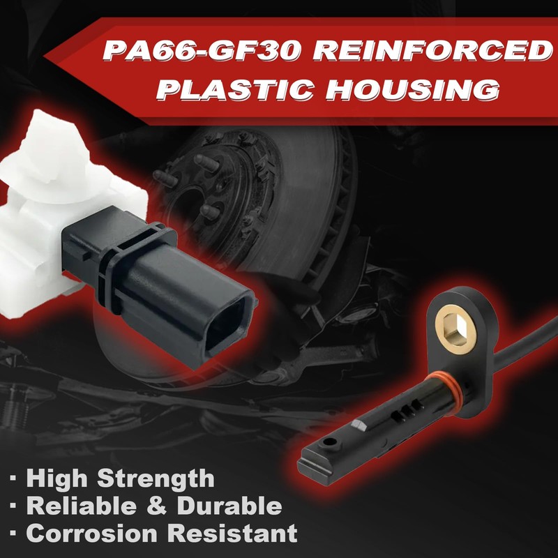 ABS Wheel Speed Sensor 2Pcs: Rear Left & Right Compatible