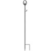 Carson 36" Black Metal Wreath Stake - In-Ground Wreath Hanger