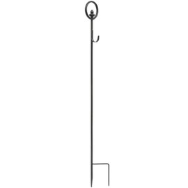 Carson 36" Black Metal Wreath Stake - In-Ground Wreath Hanger for Cemetary, Graveside, Memorial Garden