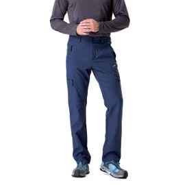 TRAILSIDE SUPPLY CO. Men's Fleece Lined Insulated Pants Softshell Pants,Water and Wind-Resistant Dark Blue Size X-Large