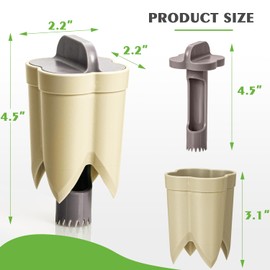 Get the New 2 in 1 Bell Pepper Cutter & Seed Remover Tool – Say Goodbye to Messy Prep! Quick & Efficient Pepper Seed Corer Remover for Fresh Vegetable Dishes! (khaki)