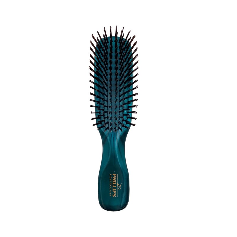 Phillips Brush Emerald Light Touch 6-P Hair Brush - Part