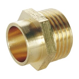 SOMATHERM FOR YOU 3540730011985 Nipple M Straight AS 14-3/8 Bag 2 Matching Brass Solder Paint 12/17 for Diameter 14 Copper Tube Bag with 2 Pieces None
